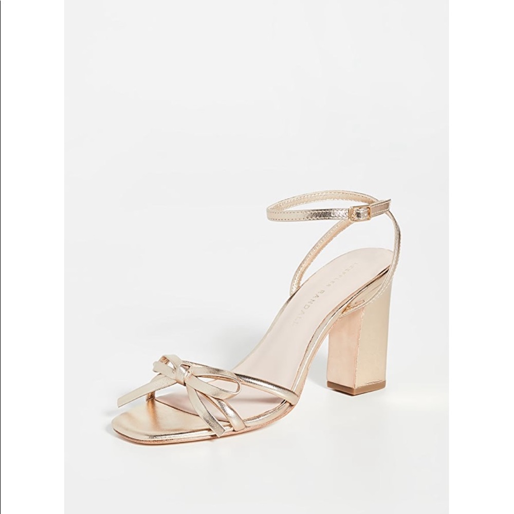 Never worn Loeffler Randall gold sandals